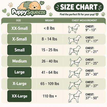 PuppySqueeze™ Calming Anxiety Vest