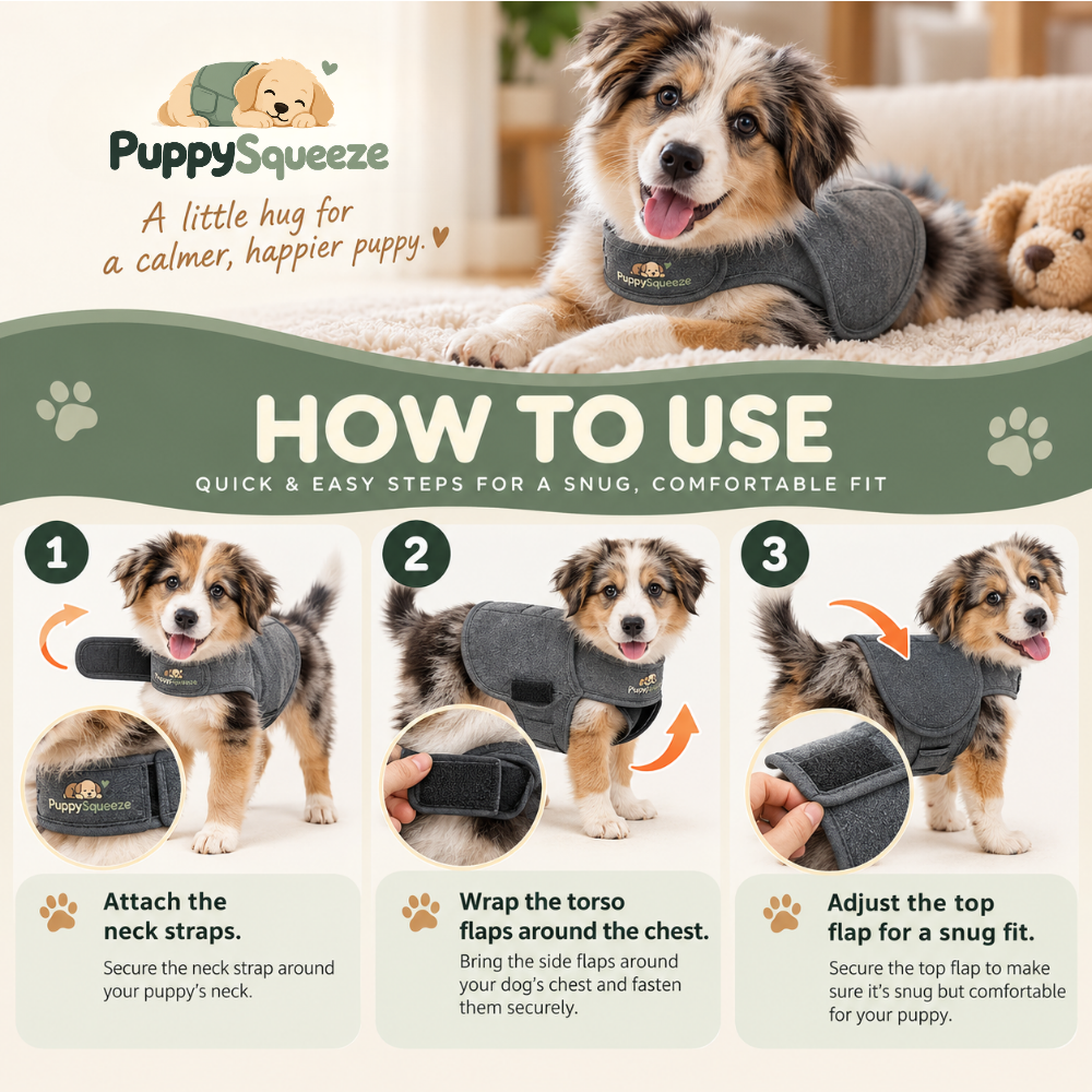 PuppySqueeze™ Calming Anxiety Vest