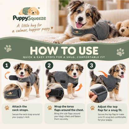 PuppySqueeze™ Calming Anxiety Vest